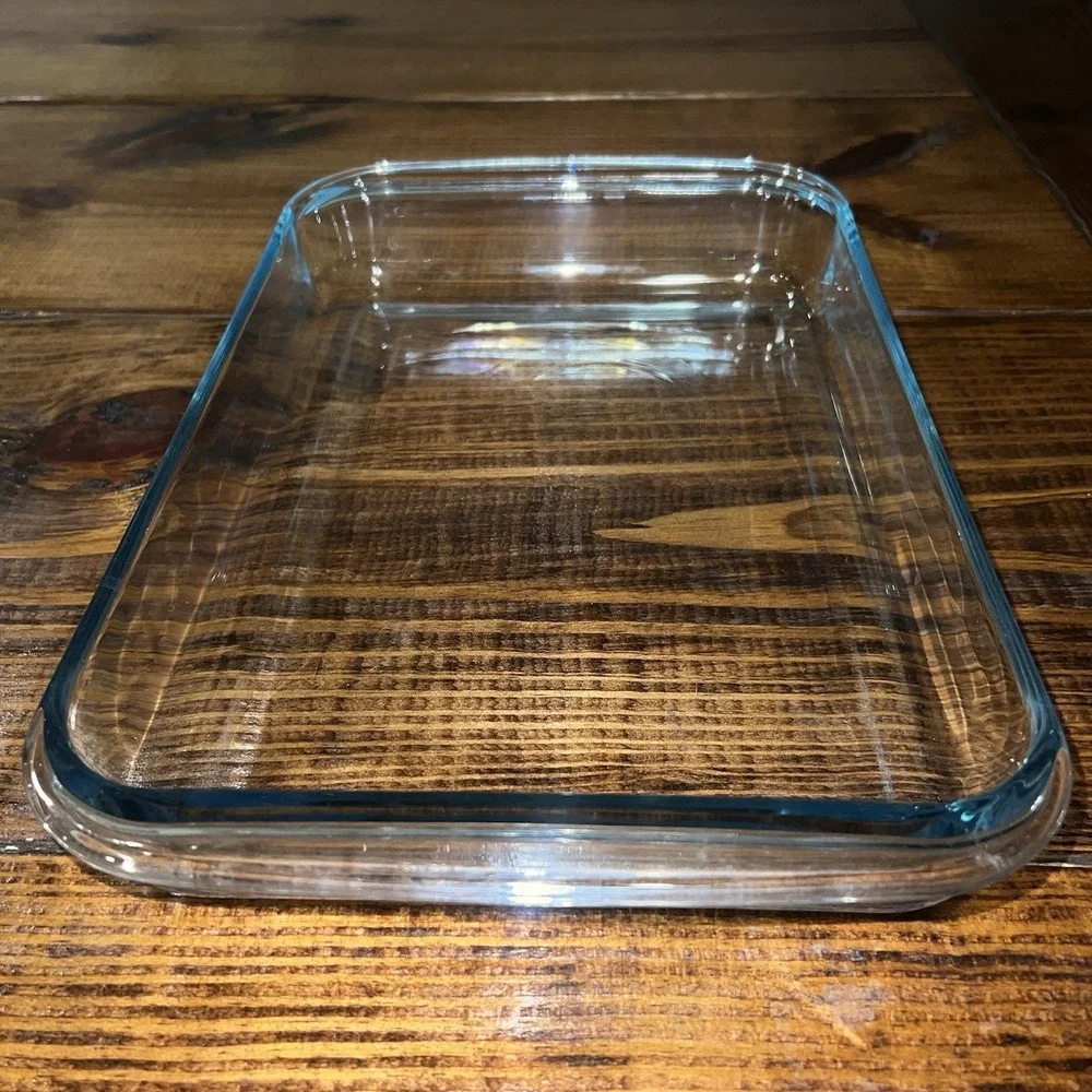 Vintage PYREX Corning 233-N Clear Glass Casserole Baking Dish USA-33 x 23 x 5 cm